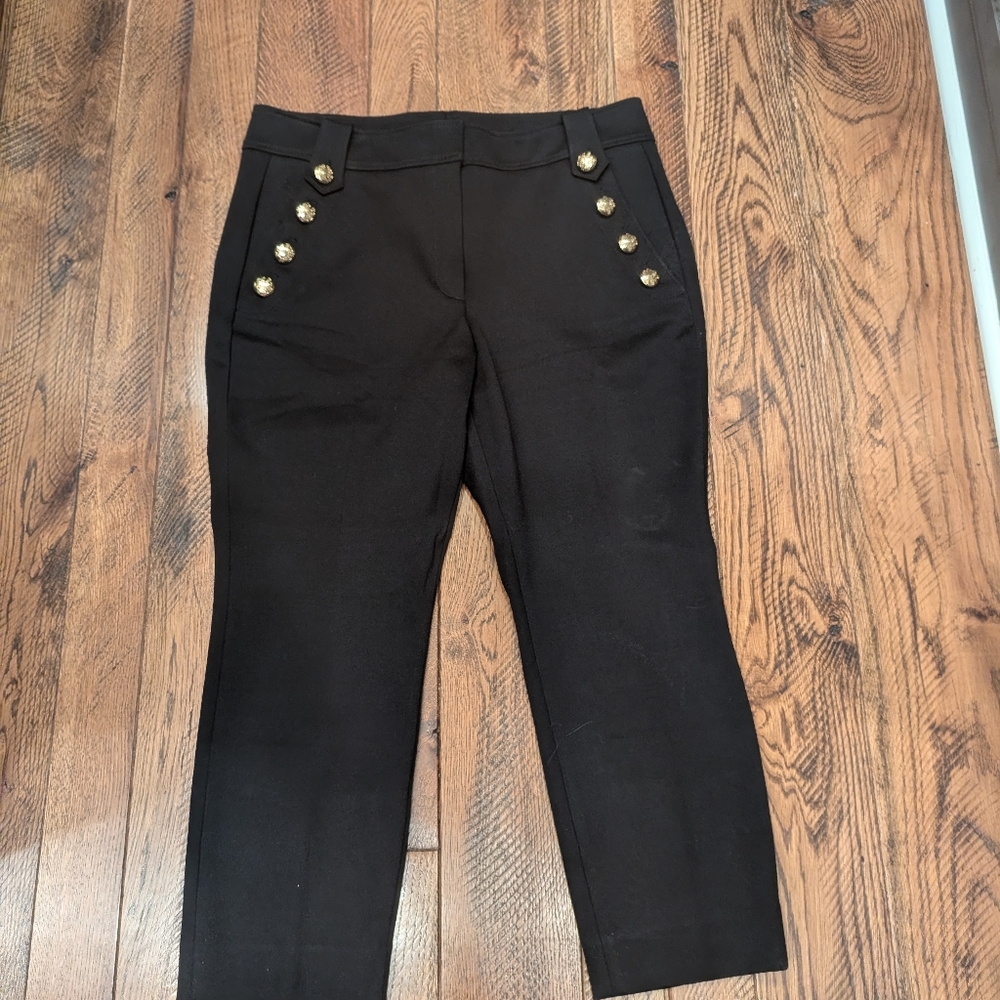 WHBM Black Button pants size 14
